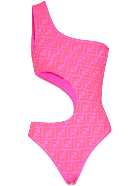 fendi pink one piece|fendi fendirama monogram one piece.